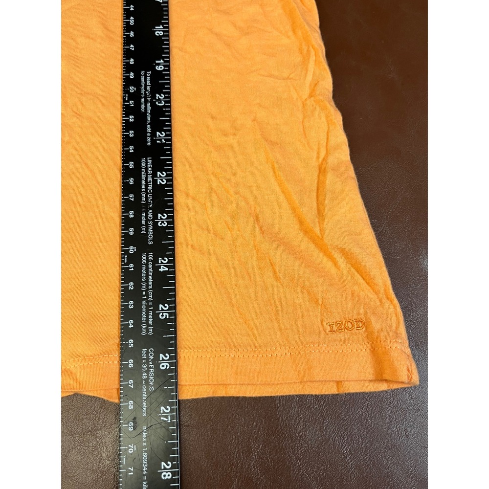IZOD Womens XXL Orange Short Sleeve Scoop Neck Cotton Modal Blend Basic Tee - Picture 7 of 12
